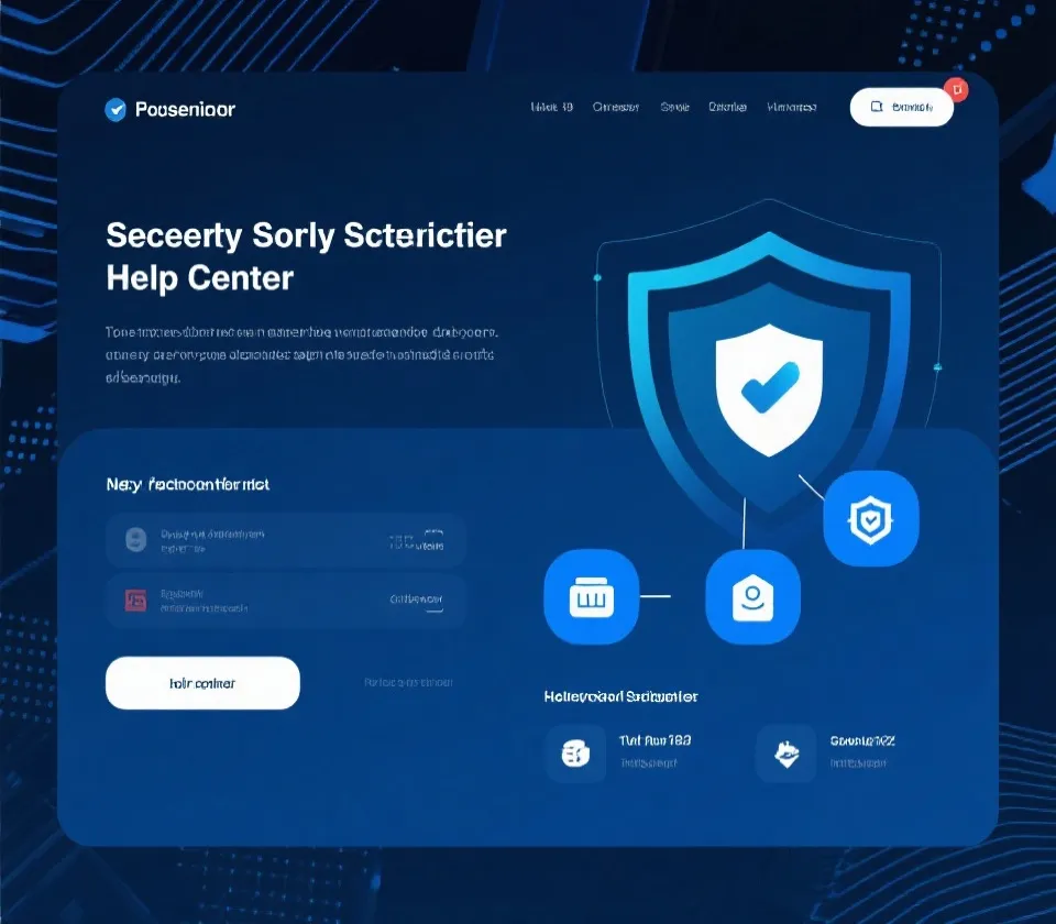 安全登录帮助中心界面示意图